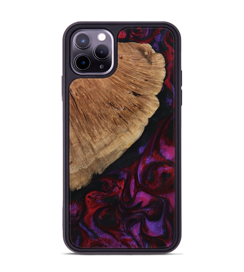 iPhone 11 Pro Max Wood Phone Case - Mustafa (Red, 801434)