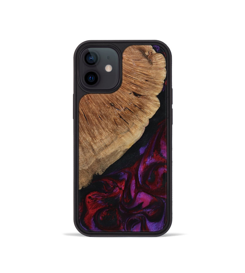 iPhone 12 mini Wood Phone Case - Mustafa (Red, 801434)