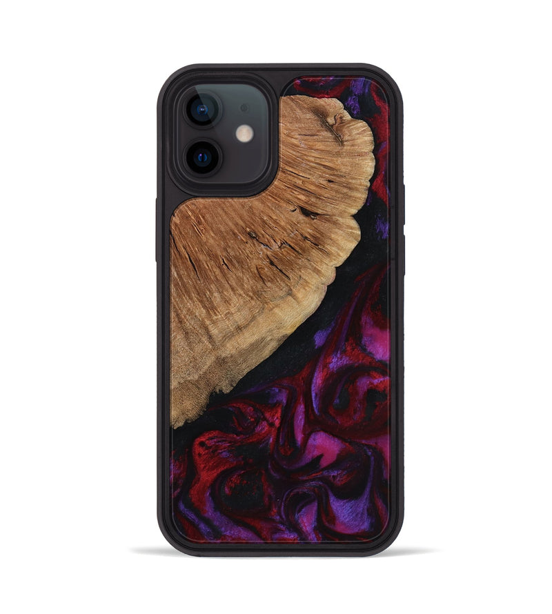 iPhone 12 Wood Phone Case - Mustafa (Red, 801434)