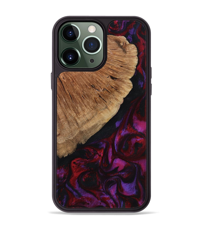 iPhone 13 Pro Max Wood Phone Case - Mustafa (Red, 801434)