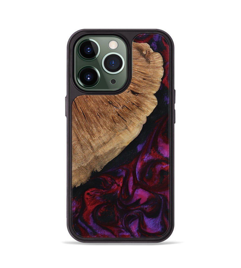 iPhone 13 Pro Wood Phone Case - Mustafa (Red, 801434)