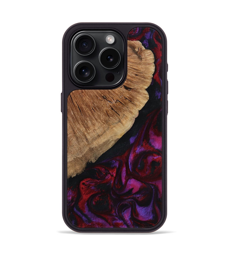 iPhone 15 Pro Wood Phone Case - Mustafa (Red, 801434)