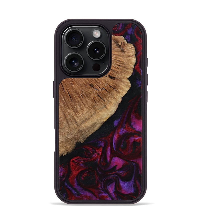 iPhone 16 Pro Wood Phone Case - Mustafa (Red, 801434)