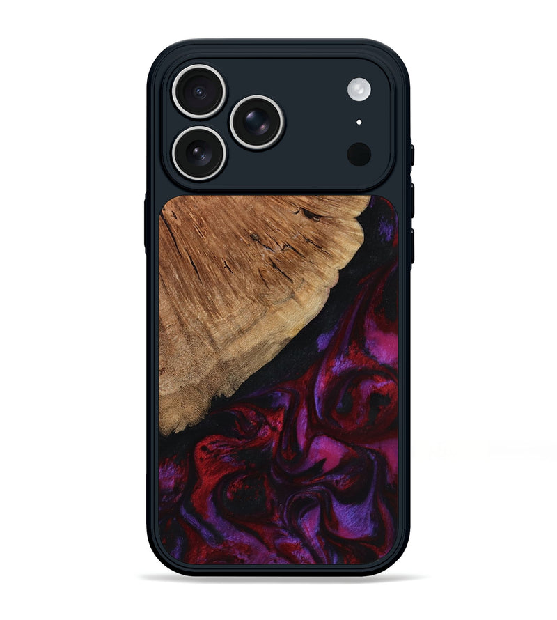 iPhone 17 Pro Max Wood Phone Case - Mustafa (Red, 801434)