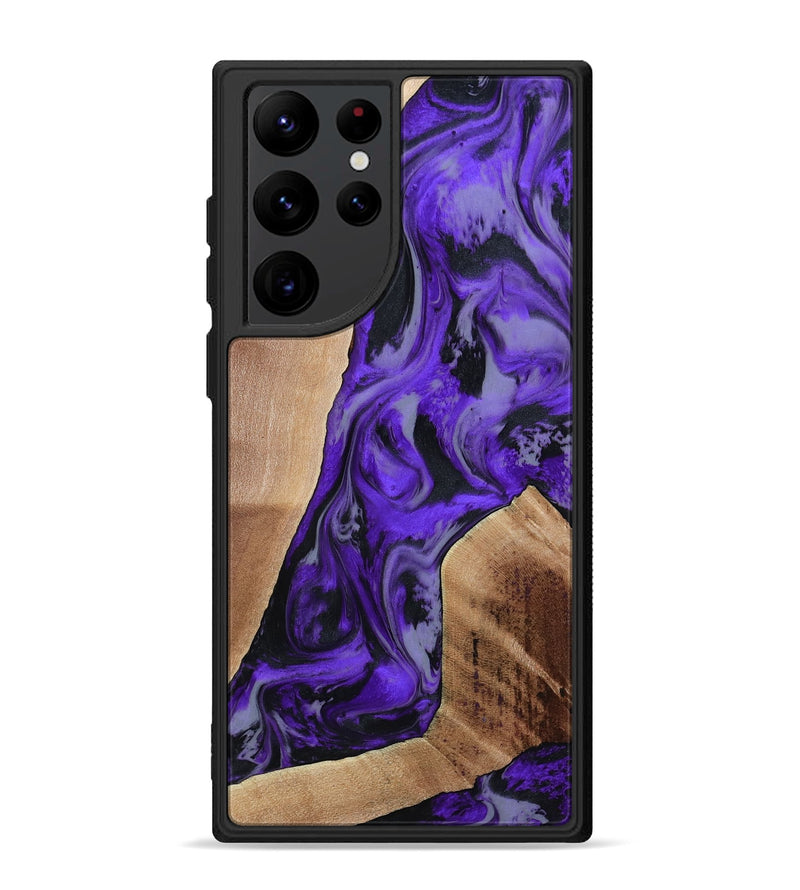 Galaxy S22 Ultra Wood Phone Case - Reilly (Purple, 801437)