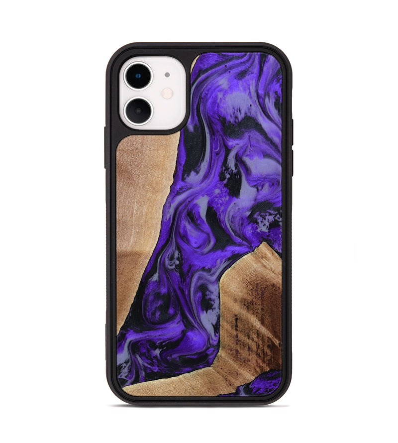 iPhone 11 Wood Phone Case - Reilly (Purple, 801437)