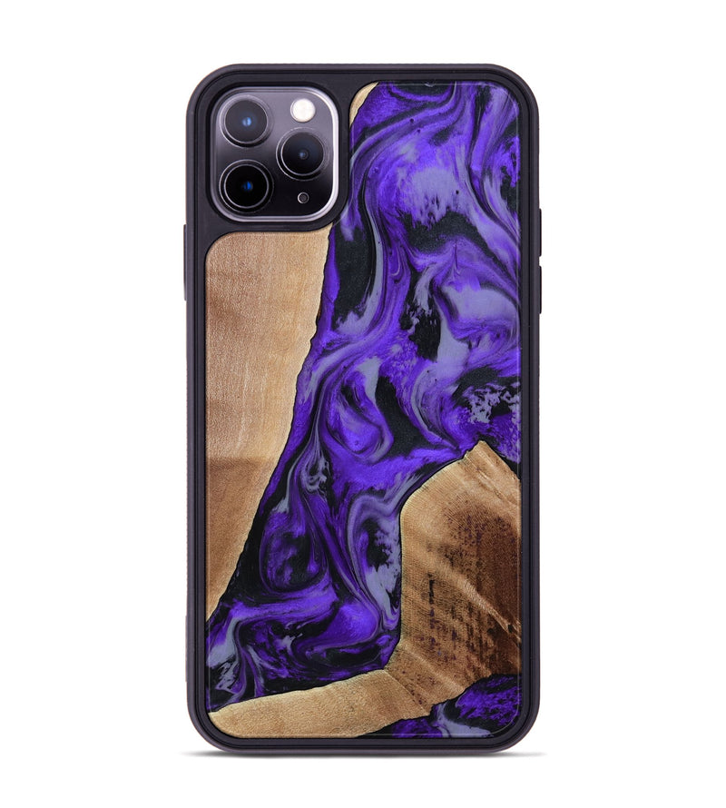 iPhone 11 Pro Max Wood Phone Case - Reilly (Purple, 801437)