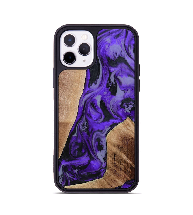 iPhone 11 Pro Wood Phone Case - Reilly (Purple, 801437)