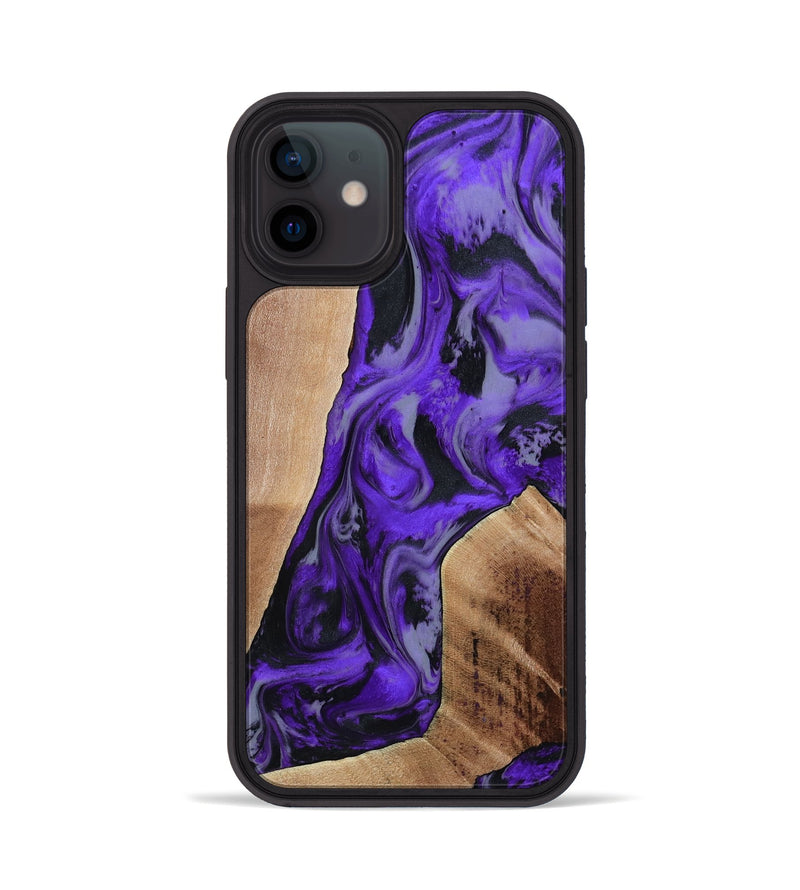 iPhone 12 Wood Phone Case - Reilly (Purple, 801437)