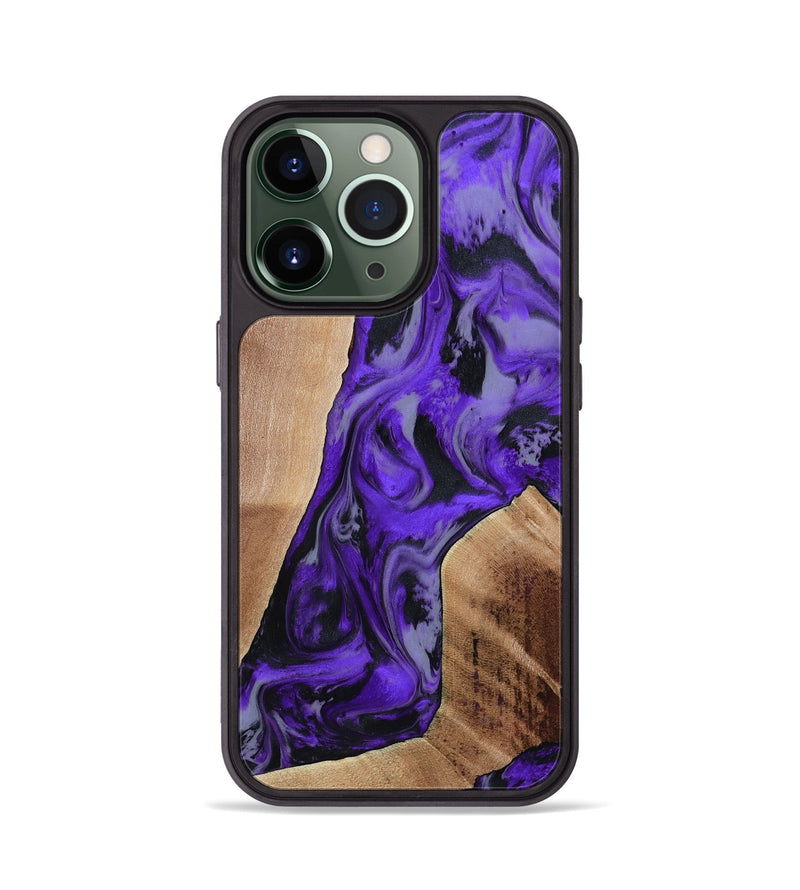 iPhone 13 Pro Wood Phone Case - Reilly (Purple, 801437)