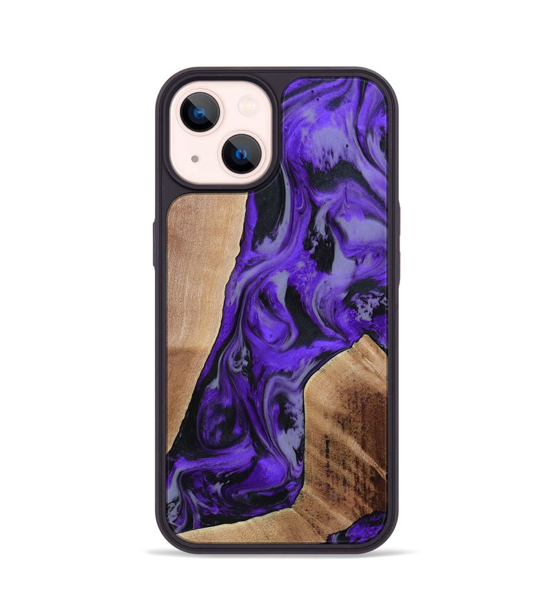 iPhone 14 Wood Phone Case - Reilly (Purple, 801437)