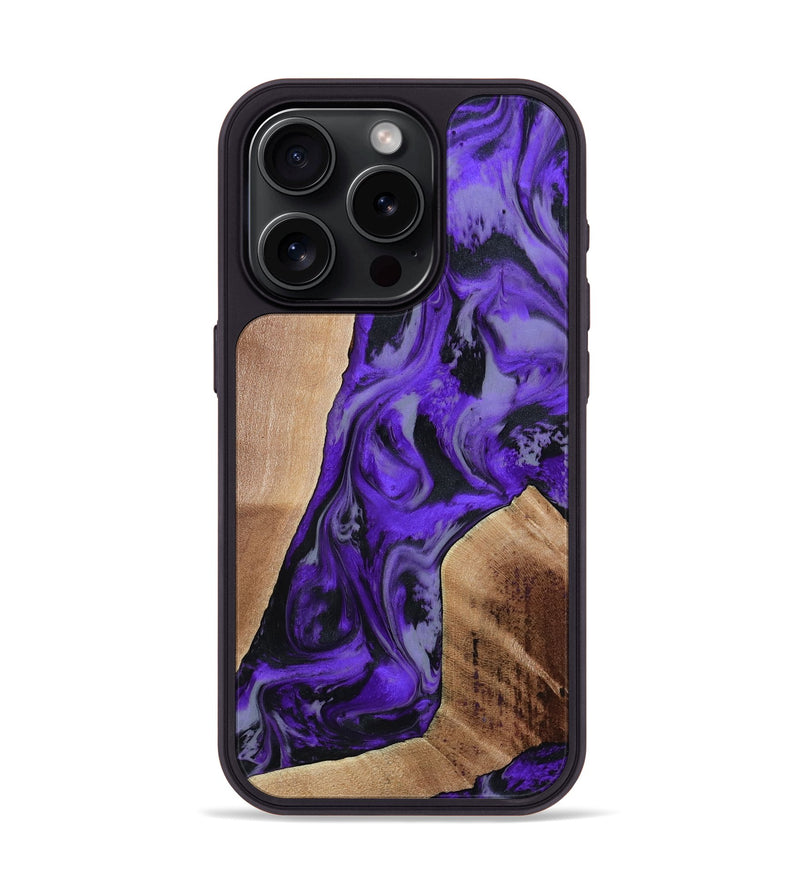 iPhone 15 Pro Wood Phone Case - Reilly (Purple, 801437)