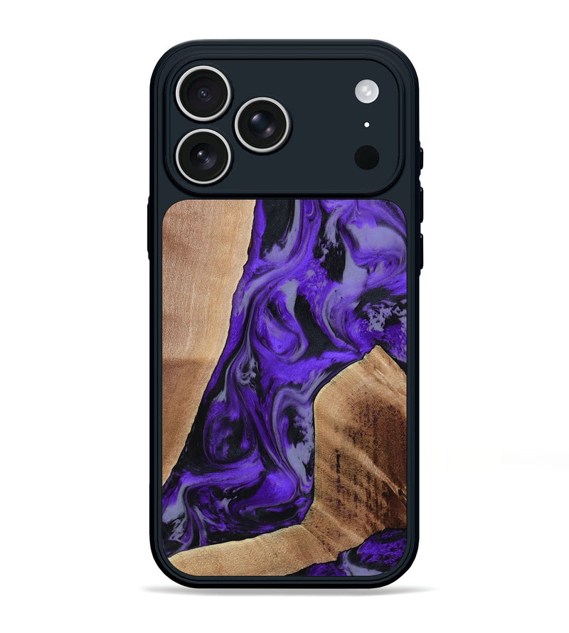 iPhone 17 Pro Max Wood Phone Case - Reilly (Purple, 801437)