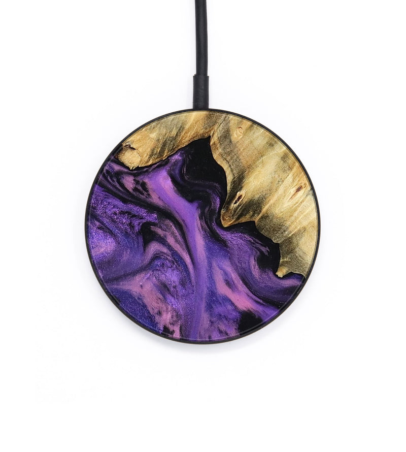 Circle Wood Wireless Charger - Maryjo (Purple, 801438)