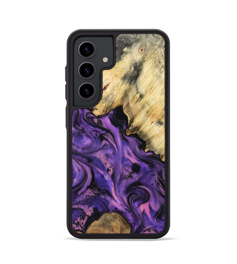 Galaxy S24 Wood Phone Case - Maryjo (Purple, 801438)