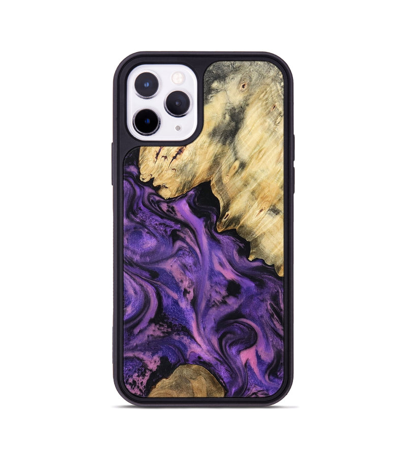 iPhone 11 Pro Wood Phone Case - Maryjo (Purple, 801438)