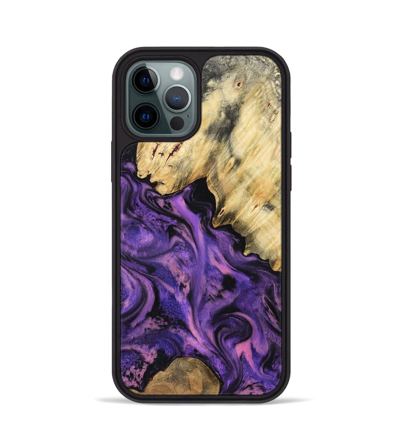 iPhone 12 Pro Wood Phone Case - Maryjo (Purple, 801438)
