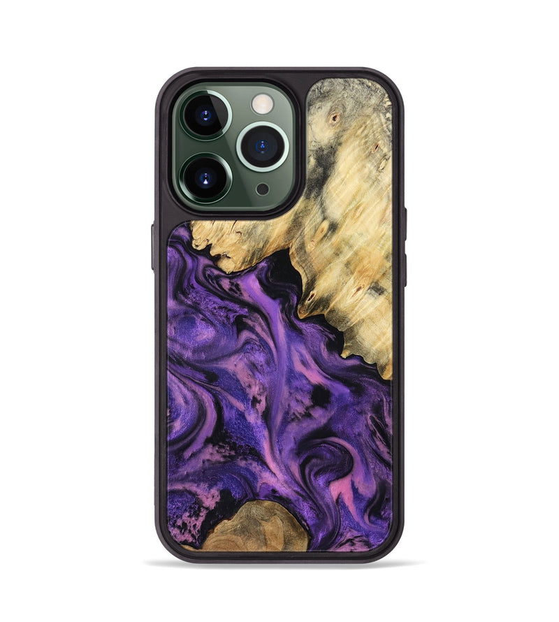 iPhone 13 Pro Wood Phone Case - Maryjo (Purple, 801438)