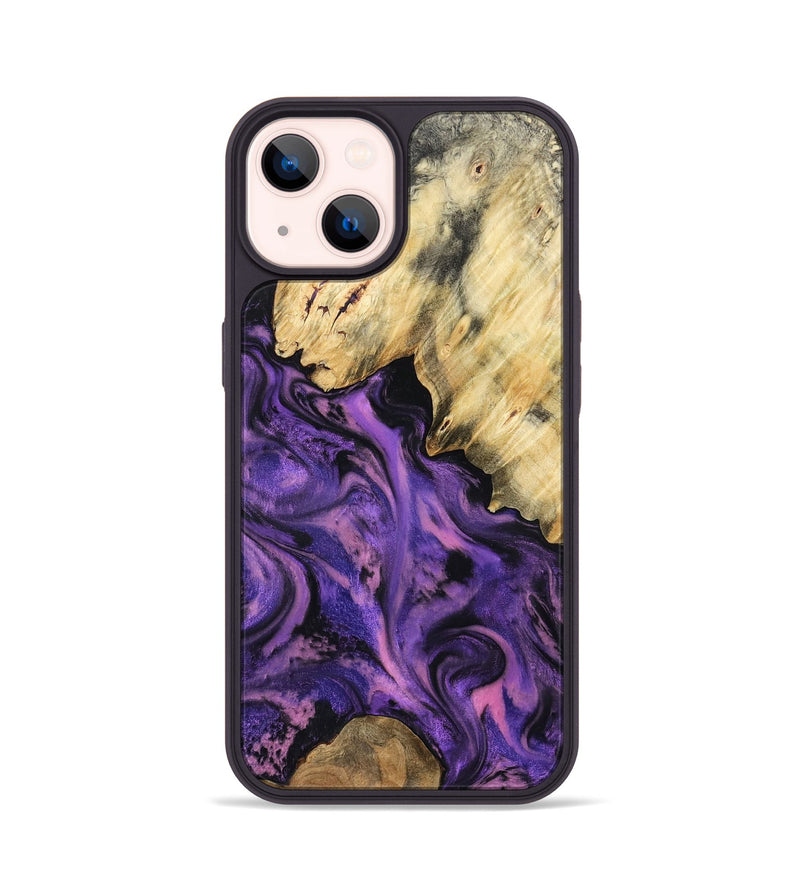 iPhone 14 Wood Phone Case - Maryjo (Purple, 801438)