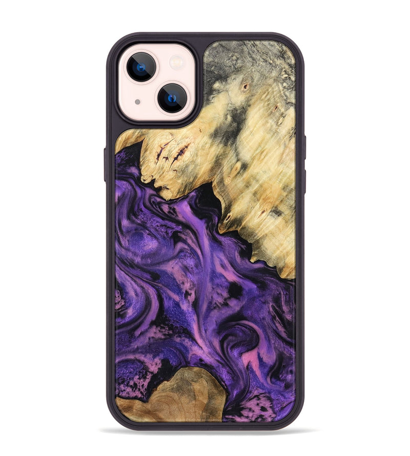 iPhone 14 Plus Wood Phone Case - Maryjo (Purple, 801438)