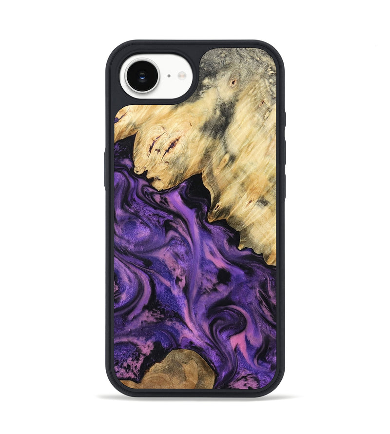 iPhone 16e Wood Phone Case - Maryjo (Purple, 801438)
