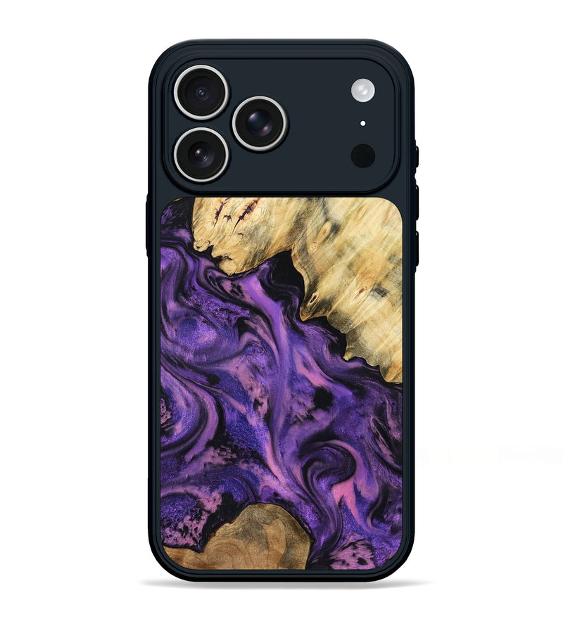 iPhone 17 Pro Max Wood Phone Case - Maryjo (Purple, 801438)