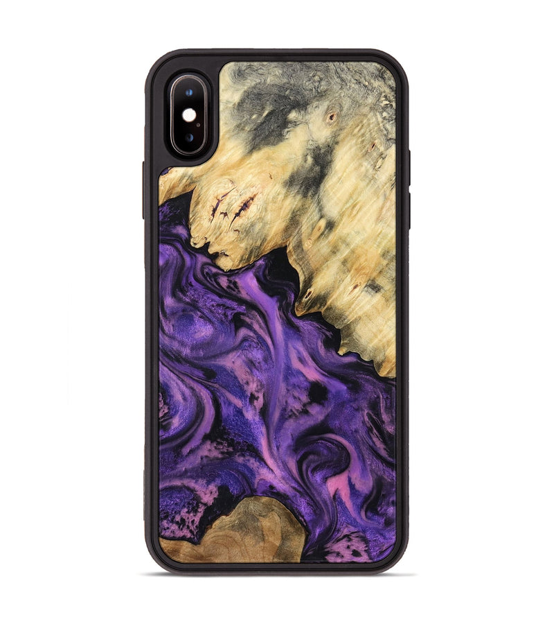 iPhone Xs Max Wood Phone Case - Maryjo (Purple, 801438)