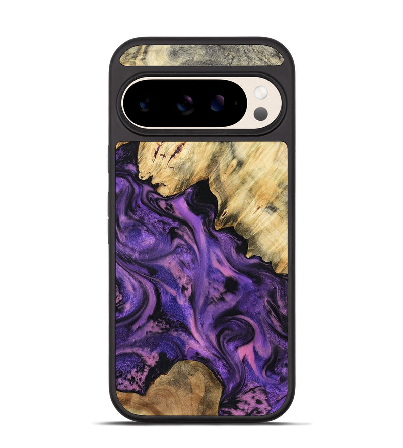 Pixel 10 Wood Phone Case - Maryjo (Purple, 801438)