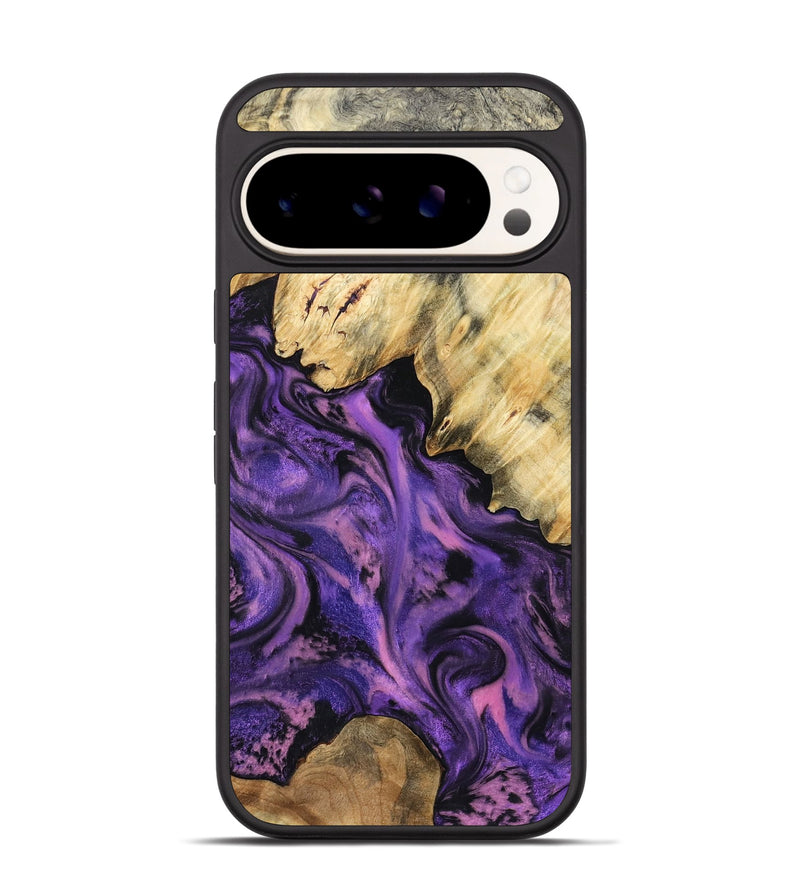 Pixel 9 Wood Phone Case - Maryjo (Purple, 801438)