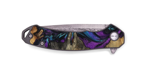 EDC Wood Pocket Knife - Kashton (Purple, 801439)