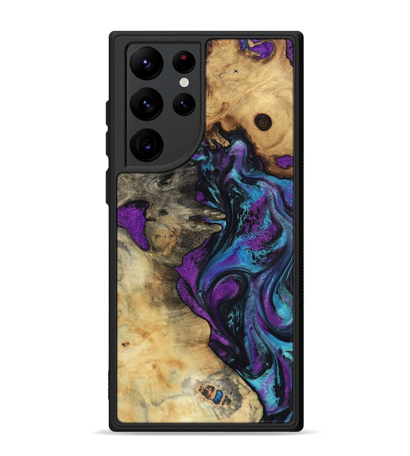 Galaxy S22 Ultra Wood Phone Case - Kashton (Purple, 801439)
