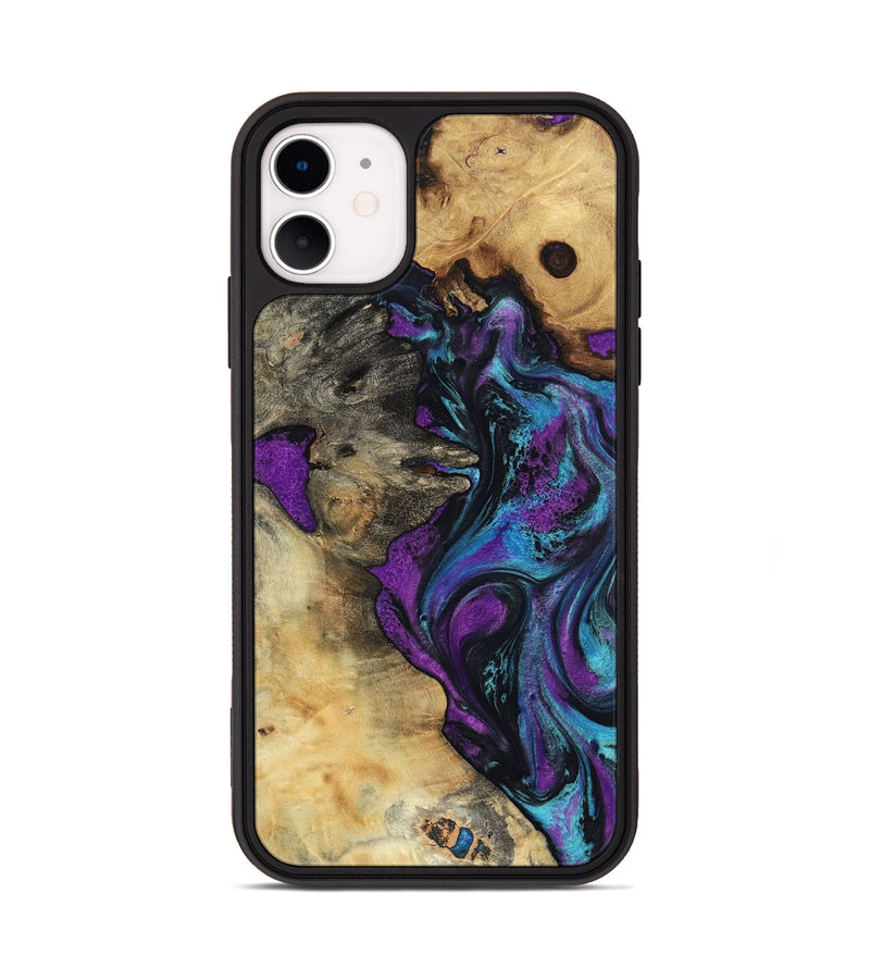 iPhone 11 Wood Phone Case - Kashton (Purple, 801439)
