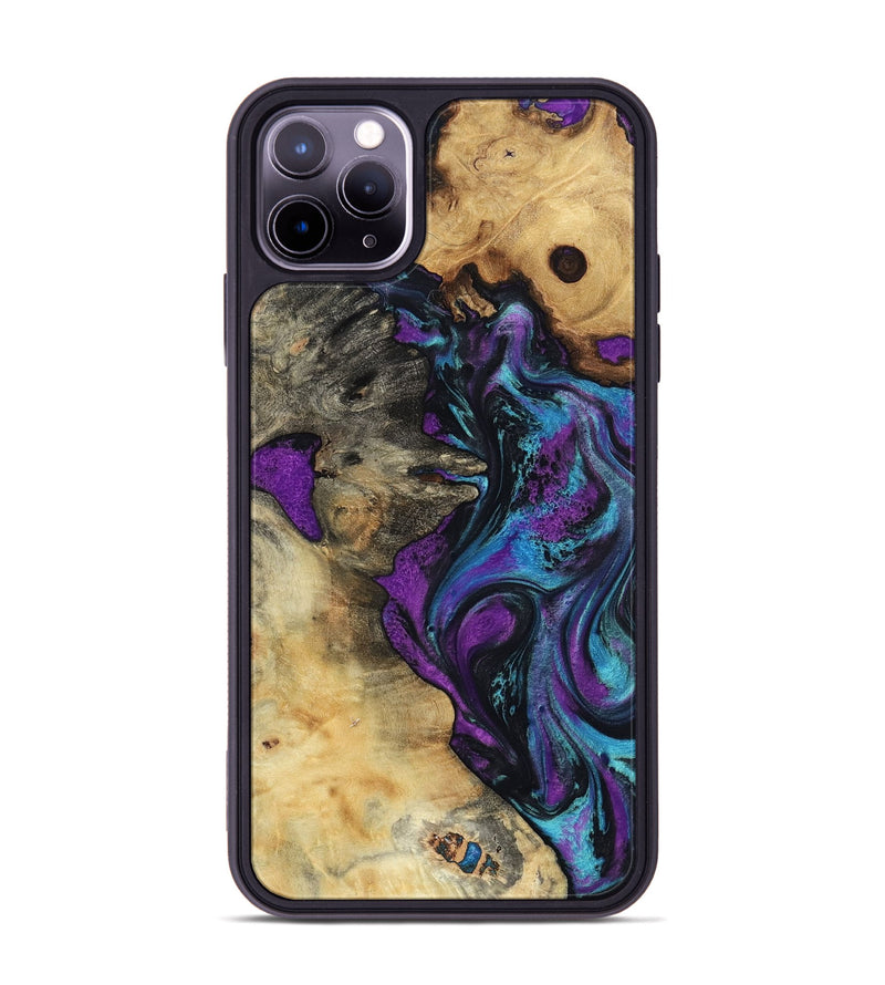 iPhone 11 Pro Max Wood Phone Case - Kashton (Purple, 801439)