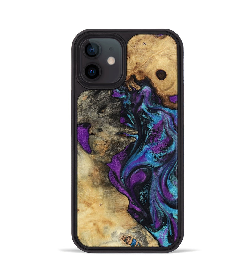 iPhone 12 Wood Phone Case - Kashton (Purple, 801439)