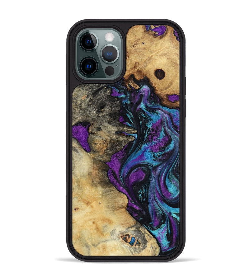iPhone 12 Pro Max Wood Phone Case - Kashton (Purple, 801439)