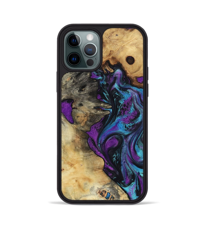 iPhone 12 Pro Wood Phone Case - Kashton (Purple, 801439)