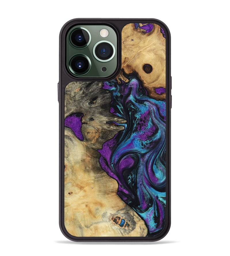 iPhone 13 Pro Max Wood Phone Case - Kashton (Purple, 801439)