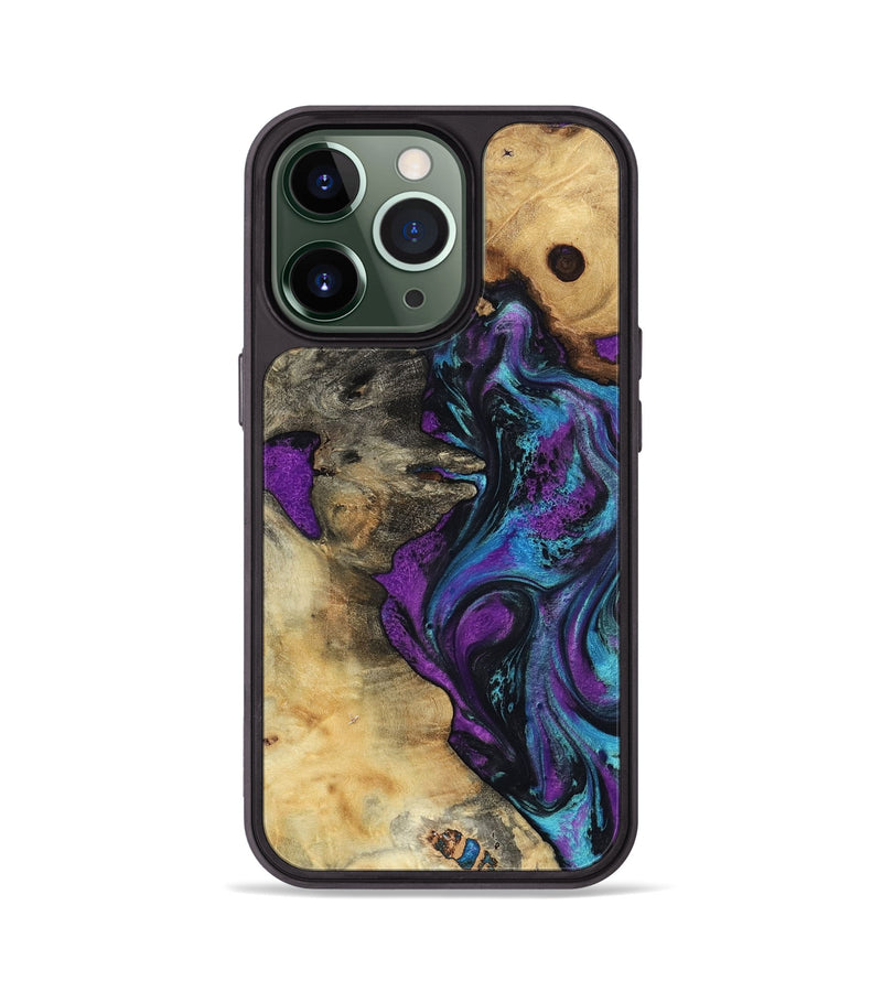 iPhone 13 Pro Wood Phone Case - Kashton (Purple, 801439)