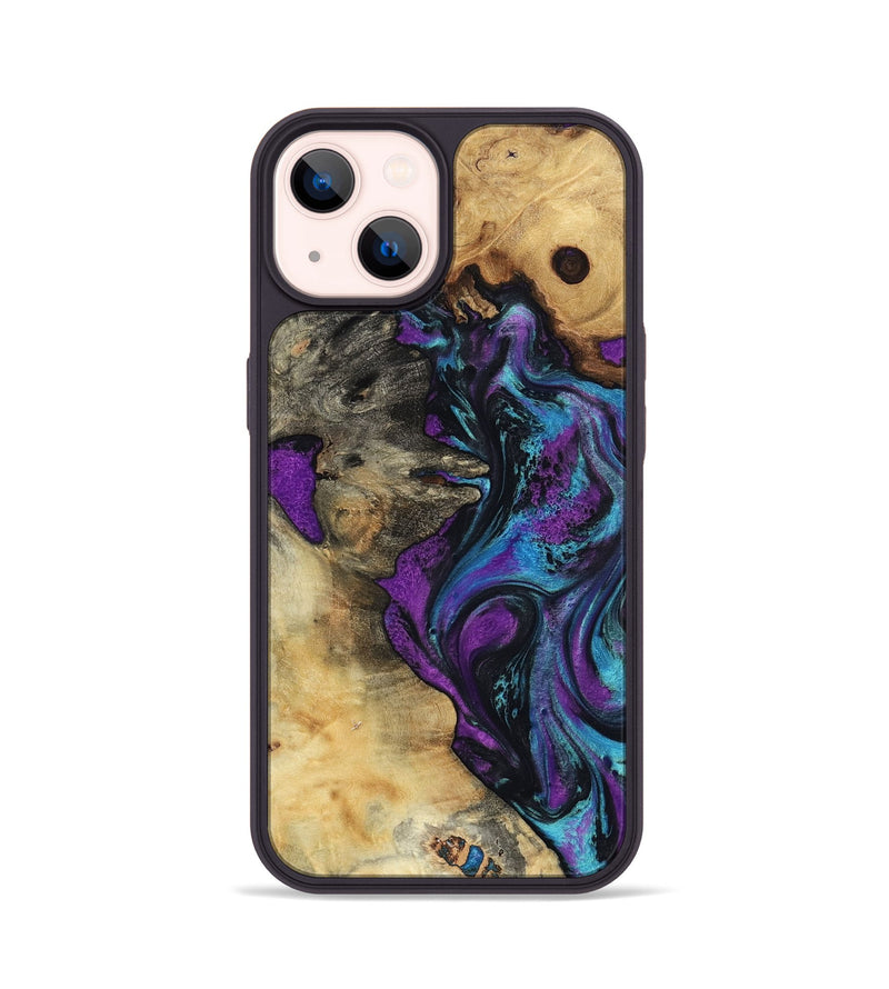 iPhone 14 Wood Phone Case - Kashton (Purple, 801439)