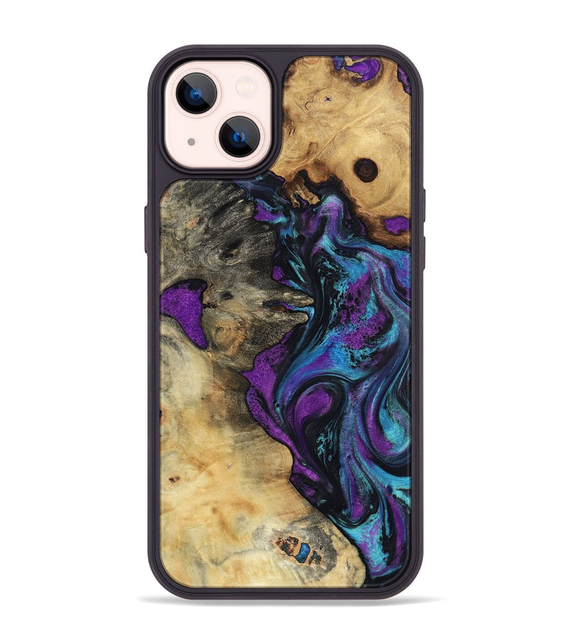 iPhone 14 Plus Wood Phone Case - Kashton (Purple, 801439)
