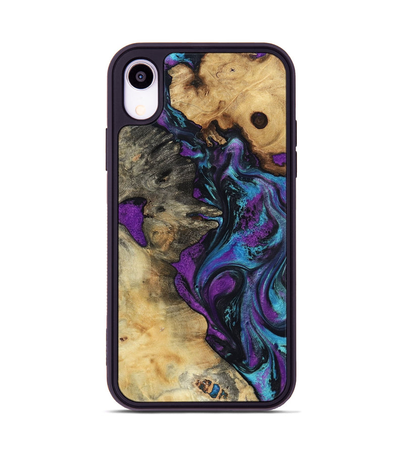 iPhone Xr Wood Phone Case - Kashton (Purple, 801439)
