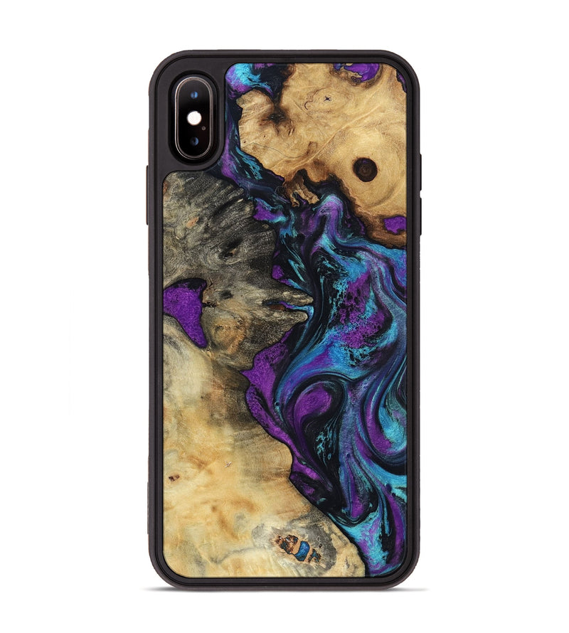 iPhone Xs Max Wood Phone Case - Kashton (Purple, 801439)