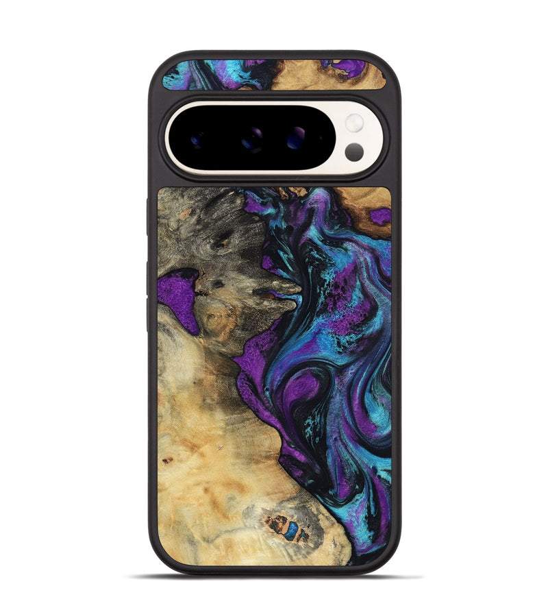 Pixel 9 Wood Phone Case - Kashton (Purple, 801439)