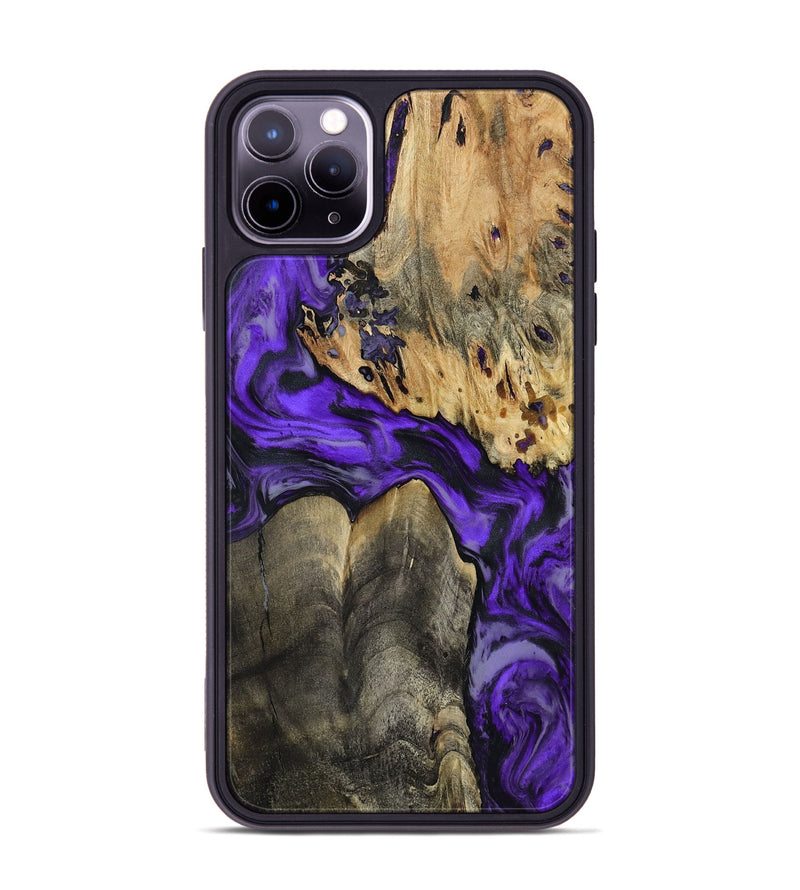 iPhone 11 Pro Max Wood Phone Case - Shad (Purple, 801440)