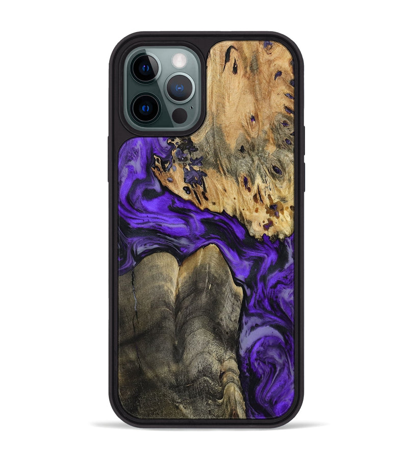iPhone 12 Pro Max Wood Phone Case - Shad (Purple, 801440)