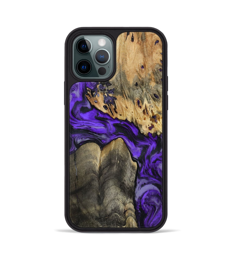iPhone 12 Pro Wood Phone Case - Shad (Purple, 801440)