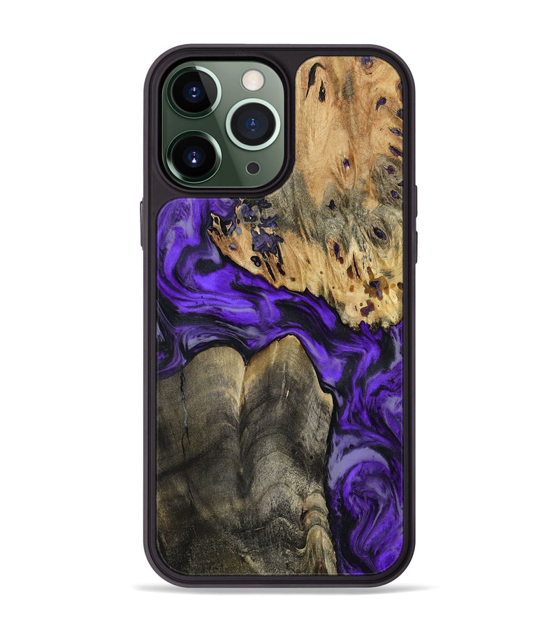 iPhone 13 Pro Max Wood Phone Case - Shad (Purple, 801440)