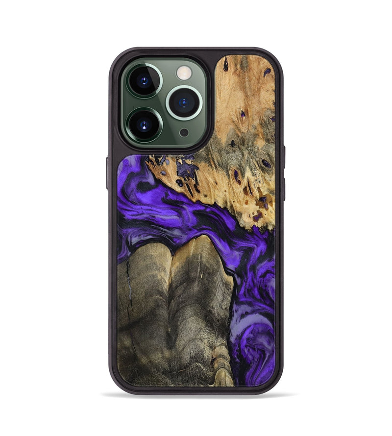 iPhone 13 Pro Wood Phone Case - Shad (Purple, 801440)