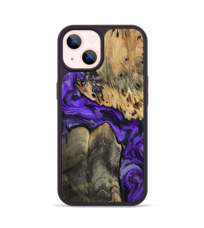 iPhone 14 Wood Phone Case - Shad (Purple, 801440)