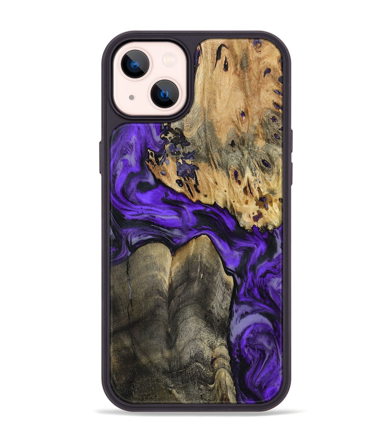 iPhone 14 Plus Wood Phone Case - Shad (Purple, 801440)